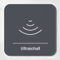 Preview: Praxisschild Ultraschall mit modernem Symbol, Serie Outline