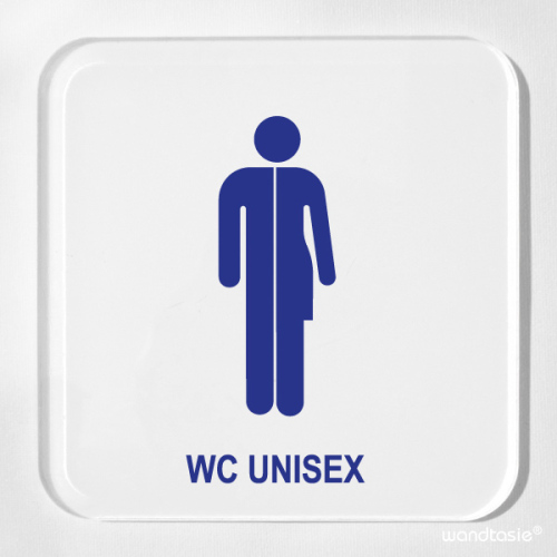 Toilettenschild Divers mit Symbol und Beschriftung