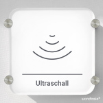 Türschild Sonographie mit modernem Symbol, Serie Outline